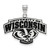 Wisconsin Badgers College Ss Large Enameled Pendant