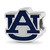 Auburn Tigers Sterling Silver Enameled Bead