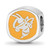 Georgia Tech Yellow Jackets Logo Art Sterling Silver Logo Bead