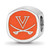 Virginia Cavaliers Sterling Silver Logo Bead