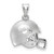 Iowa Hawkeyes Logo Art Sterling Silver Football Pendant