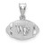 Wake Forest Demon Deacons Sterling Silver Football with Logo Pendant