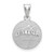 Baylor Bears Sterling Silver Basketball Pendant