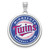 Minnesota Twins Sterling Silver Disc Pendant