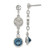 New York Yankees Crystal Logo Earrings