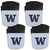 Washington Huskies 4 Pack Chip Clip Magnet With Bottle Opener