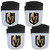 Vegas Golden Knights 4 Pack Chip Clip Magnet with Bottle Opener