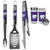 Kansas State Wildcats 3 Piece Tailgater BBQ Set and Salt and Pepper Shaker Set