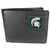 Michigan State Spartans Leather Bi-fold Wallet in Gift Box