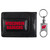 Wisconsin Badgers Leather Cash & Cardholder & Valet Key Chain