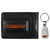 Oklahoma State Cowboys Leather Cash & Cardholder & Steel Key Chain