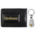 West Virginia Mountaineers Leather Cash & Cardholder & Steel Key Chain