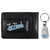 North Carolina Tar Heels Leather Cash & Cardholder & Steel Key Chain