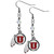 Utah Utes Crystal Dangle Earrings