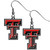 Texas Tech Red Raiders Chrome Dangle Earrings