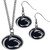 Penn State Nittany Lions Dangle Earrings and Chain Necklace Set