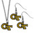 Georgia Tech Yellow Jackets Dangle Earrings and Chain Necklace Set