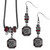 South Carolina Gamecocks Euro Bead Earrings & Necklace Set