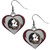 Florida State Seminoles Heart Dangle Earrings