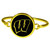 Wisconsin Badgers Gold Tone Bangle Bracelet