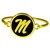 Mississippi Rebels Gold Tone Bangle Bracelet