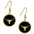 Texas Longhorns Gold Tone Earrings