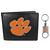 Clemson Tigers Leather Bi-fold Wallet & Valet Key Chain