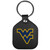 West Virginia Mountaineers Leather Square Key Chain
