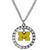 Michigan Wolverines Rhinestone Hoop Necklace