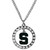 Michigan State Spartans Rhinestone Hoop Necklace