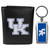Kentucky Wildcats Black Leather Tri-fold Wallet & Multitool Key Chain