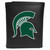 Michigan State Spartans Large Logo Leather Tri-fold Wallet