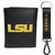 LSU Tigers Leather Tri-fold Wallet & Strap Key Chain