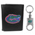 Florida Gators Leather Tri-fold Wallet & Valet Key Chain