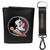 Florida State Seminoles Leather Tri-fold Wallet & Strap Key Chain