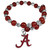 Alabama Crimson Tide Bead Memory Wire Bracelet