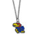 Kansas Jayhawks Chain Necklace with Small Charm