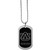 Auburn Tigers Chrome Tag Necklace