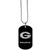 Georgia Bulldogs Chrome Tag Necklace