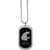 Washington State Cougars Chrome Tag Necklace