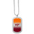 Virginia Tech Hokies Team Tag Necklace