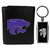 Kansas State Wildcats Black Tri-fold Wallet & Multitool Key Chain