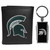 Michigan State Spartans Black Tri-fold Wallet & Multitool Key Chain