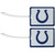 Indianapolis Colts Vinyl Luggage Tag - 2 Pack