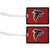 Atlanta Falcons Vinyl Luggage Tag - 2 Pack