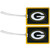 Green Bay Packers Vinyl Luggage Tag - 2 Pack