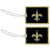 New Orleans Saints Vinyl Luggage Tag - 2 Pack