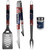 New England Patriots 3 Piece Tailgater BBQ Set and Season Shaker