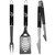 Minnesota Vikings 3 Piece Steel BBQ Set in Black