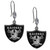 Las Vegas Raiders Crystal Dangle Earrings